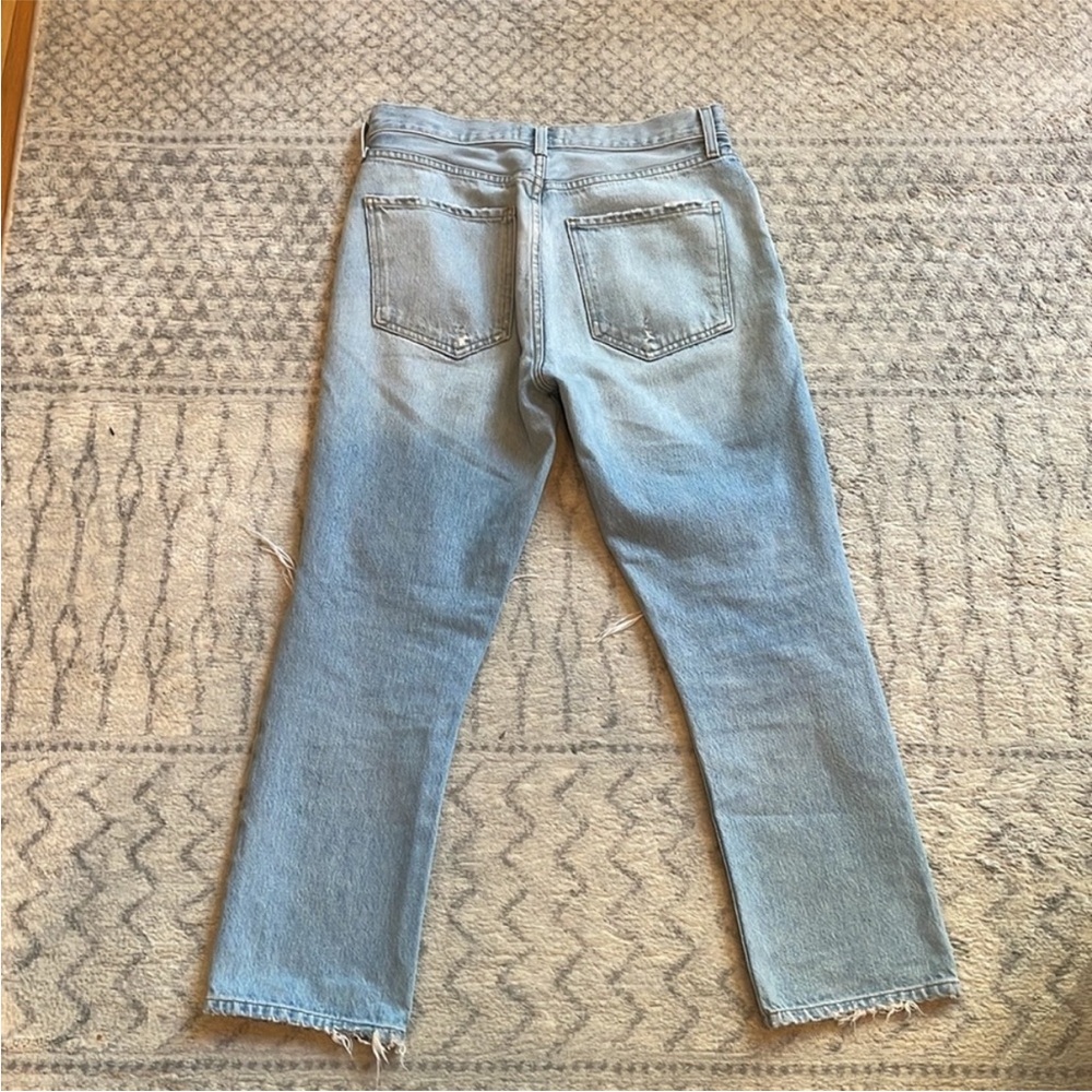 Agolde Riley High Rise Straight Crop Jeans - Picture 3 of 10